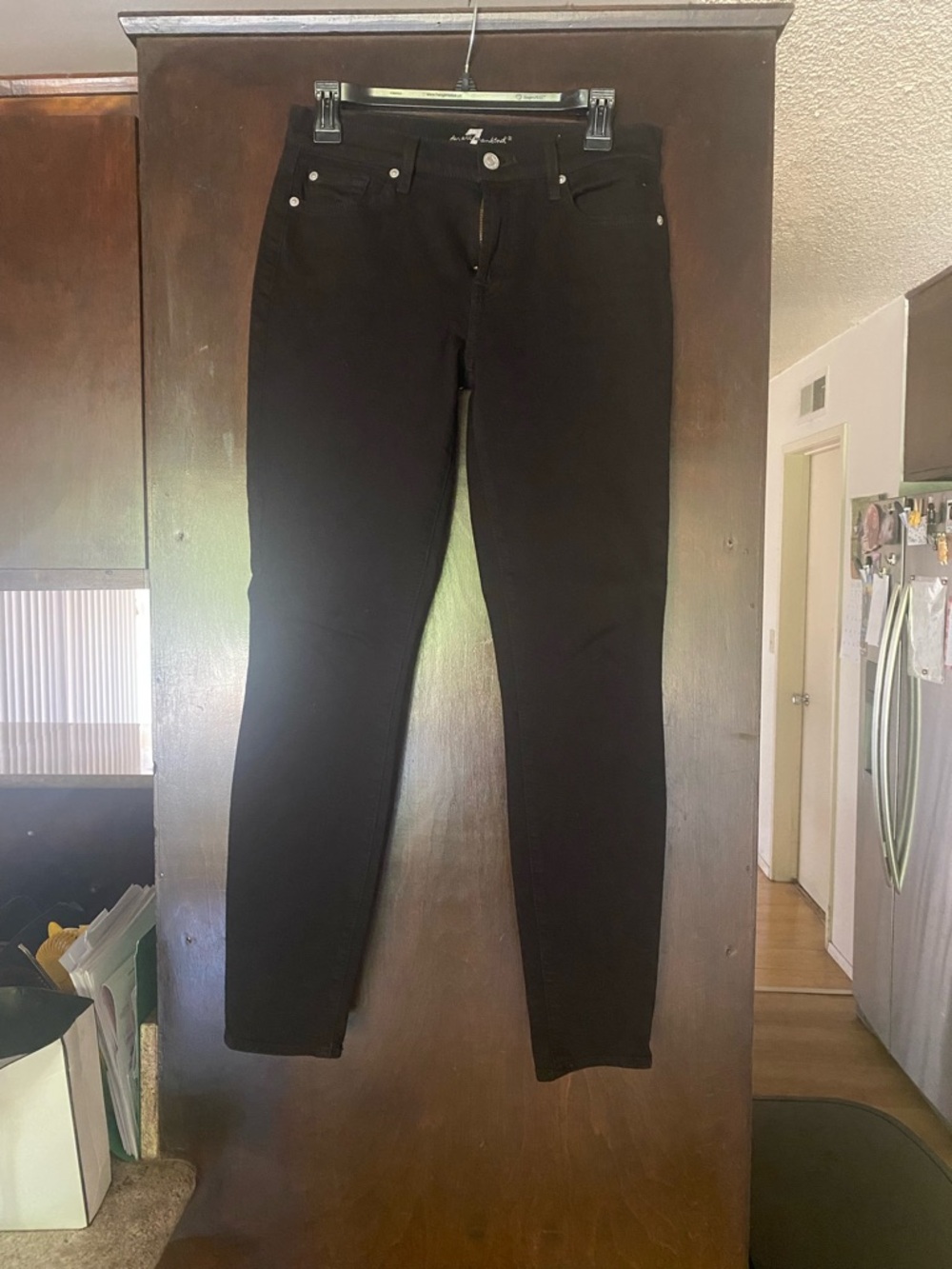 7 For All Mankind Black Women's Skinny Jeans